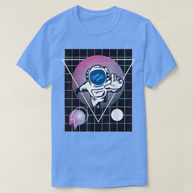 Camiseta Espaço Exterior do Astronauta Cripto Coti (Frente do Design)