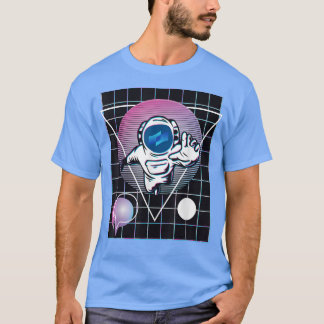 Camiseta Espaço Exterior do Astronauta Cripto Coti