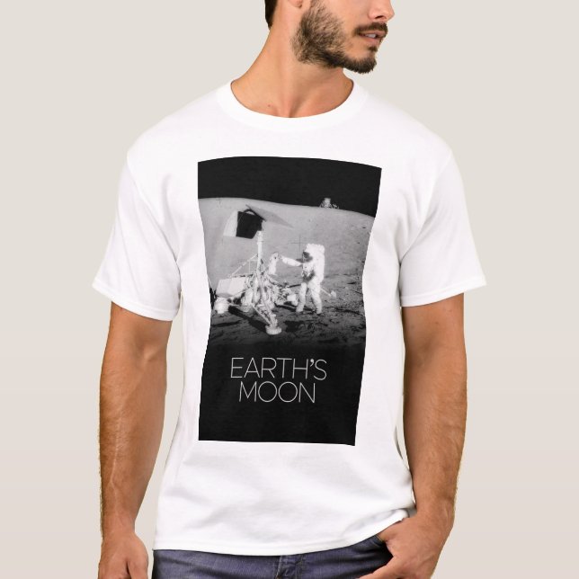 Camiseta Espaço Exterior, Galáxia, Sistema Solar, Lua da Te (Frente)