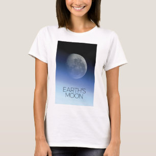 Camiseta Espaço Exterior, Galáxia, Sistema Solar, Lua da Te