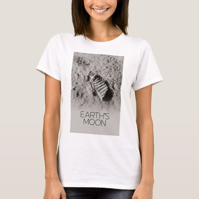 Camiseta Espaço Exterior, Galáxia, Sistema Solar, Lua da Te (Frente)