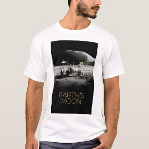 Camiseta Espaço Exterior, Galáxia, Sistema Solar, Lua da Te