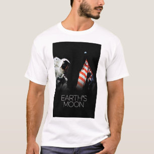 Camiseta Espaço Exterior, Galáxia, Sistema Solar, Lua da Te