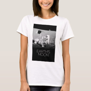 Camiseta Espaço Exterior, Galáxia, Sistema Solar, Lua da Te