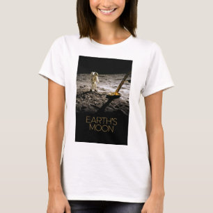 Camiseta Espaço Exterior, Galáxia, Sistema Solar, Lua da Te