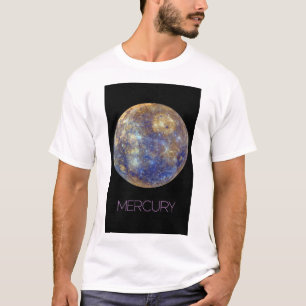 Camiseta Espaço Exterior, Galáxia, Sistema Solar, Mercúrio 