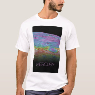 Camiseta Espaço Exterior, Galáxia, Sistema Solar, Mercúrio 