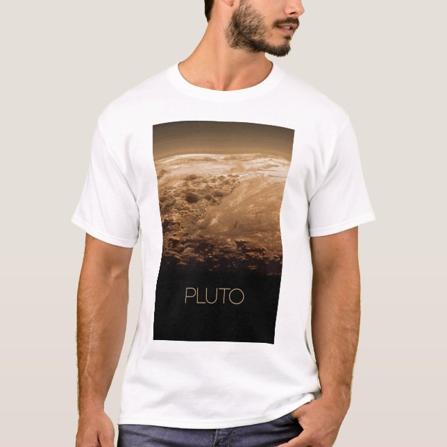Camiseta Espaço Exterior, Galáxia, Sistema Solar, Plutão Pl (Frente)