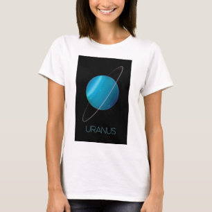 Camiseta Espaço Exterior, Galáxia, Sistema Solar, Urano Pla