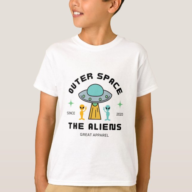 Camiseta Espaço Exterior: O Aliens T-Shirt (Frente)