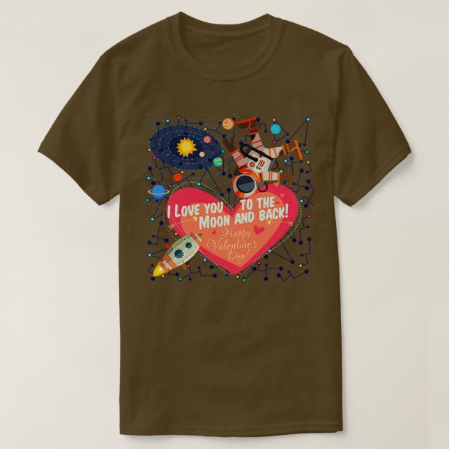 Camiseta Espaço exterior ROMANCE (Frente do Design)