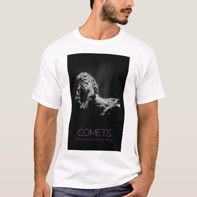 Camiseta Espaço Exterior, Sistema Solar, Cosmos, Cometas, 6 (Frente)