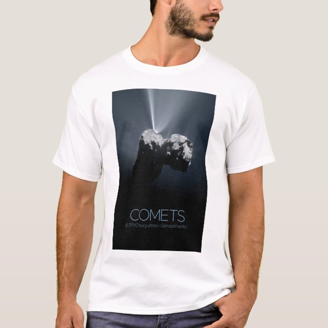Camiseta Espaço Exterior, Sistema Solar, Cosmos, Cometas, 6 (Frente)