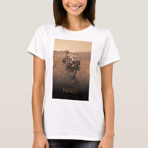 Camiseta Espaço Exterior, Sistema Solar, Marte Planeta, Cur