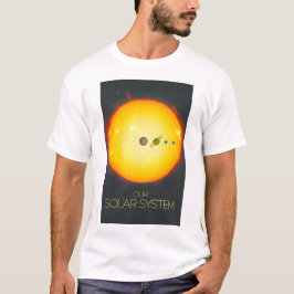 Camiseta Espaço Exterior, Sistema Solar, Sol e Planetas