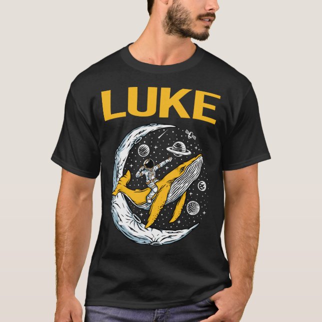 Camiseta Espaço Feliz - Nome do Luke (Frente)
