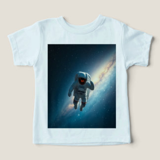 Camiseta Espaço Galáxia Astronauta Bebê e Criança