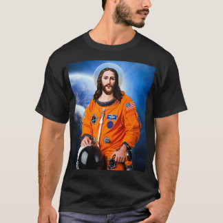 Camiseta Espaço Jesus Astronauta Ateista Ciência do Ateísmo