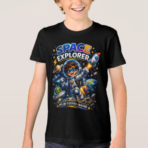 Camiseta Espaço Kids Explorador Espacial