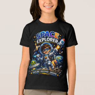 Camiseta Espaço Kids Explorador Espacial