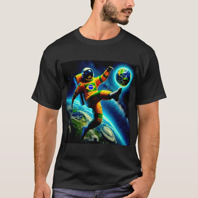 Camiseta Espaço o campo final Astronauta Brasileiro#1 (Frente)