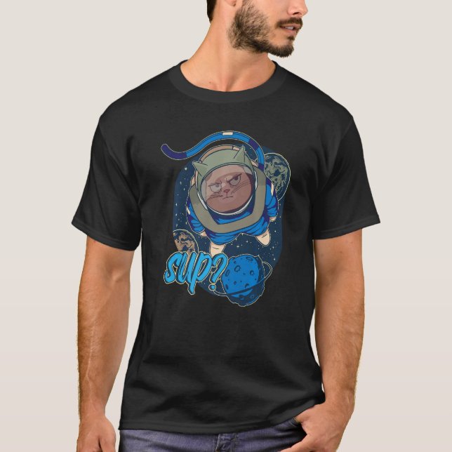 Camiseta Espaço para Crianças do Espaço Astronauta (Frente)