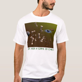 Camiseta Espaço para um jogo de xadrez