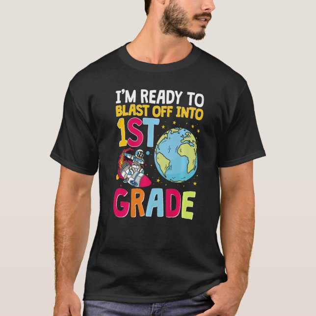 Camiseta Espaço Pronto Para Explodir Para Astronauta Da Cla (Frente)