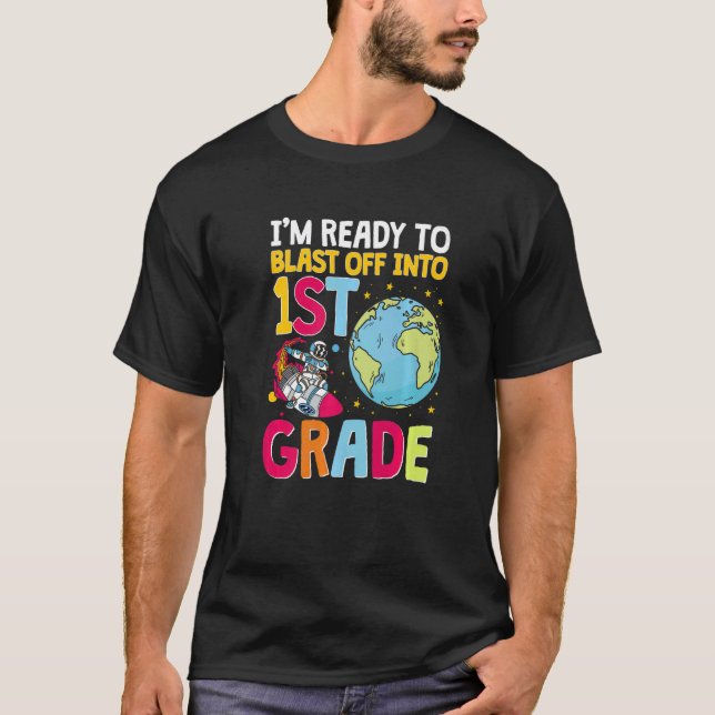 Camiseta Espaço Pronto Para Explodir Para Astronauta Da Cla (Frente)