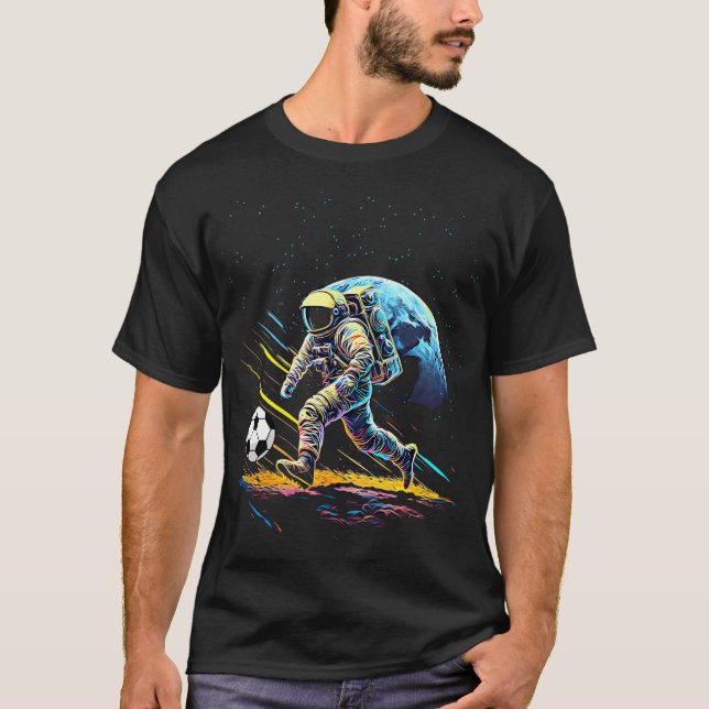 Camiseta Espaço Psicodélico do Astronauta Trippy (Frente)