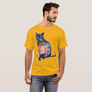 Camiseta Espaço Radiante Em T-shirt De Gato
