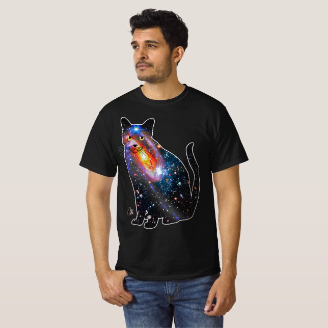 Camiseta Espaço Raios-X do Gato (Frente Completa)