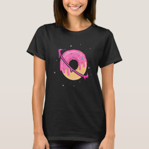 Camiseta Espaço rosquinha Planeta Saturno Deserto Humor Foo