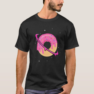 Camiseta Espaço rosquinha Planeta Saturno Deserto Humor Foo