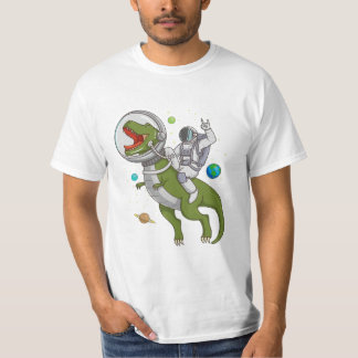 Camiseta Espaço T-Rex Astro do Dinossauro Astrado do Astron