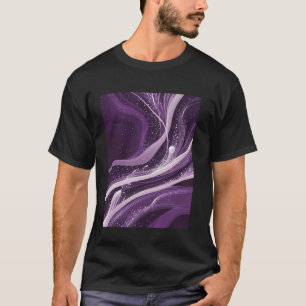 Camiseta Espaço Temático de Arte Abstrata Fluxo Cósmico