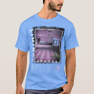 Camiseta Espaços Limiares Estética Retro 80s 90s Vaporwave