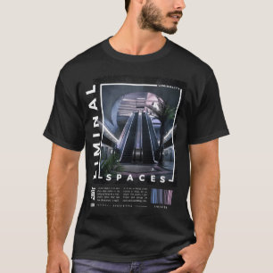 Camiseta Espaços Limiares Estética Retro dos Anos 80 e 90 V