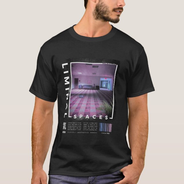 Camiseta Espaços Limítrofes Vaporwave Retro Leve Longa Cami (Frente)