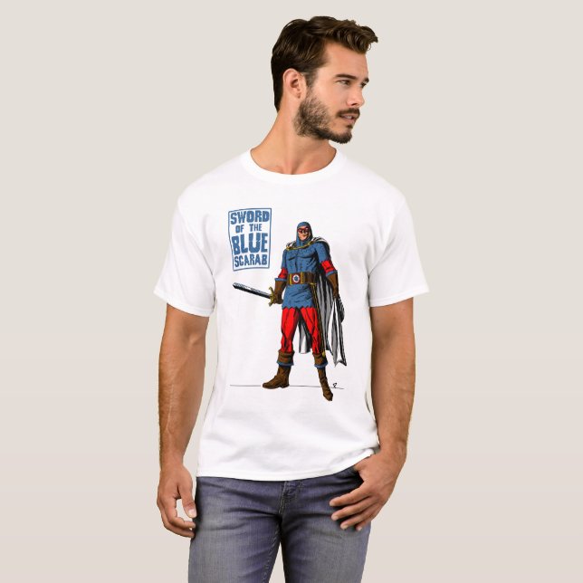 Camiseta Espada do escaravelho azul (Frente Completa)