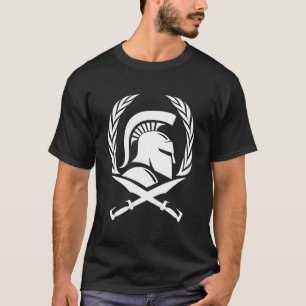 Camiseta Espada e corda do capacete espartano