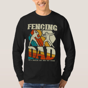 Camiseta Espada Engraçada do Pai Saber Epee Fencer do Pai