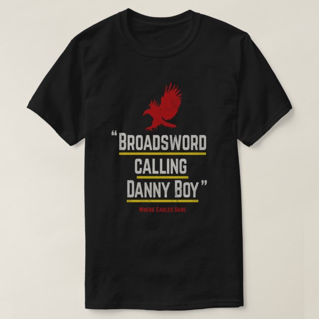 Camiseta Espada larga chamando Danny Boy - famosa linha de  (Frente do Design)