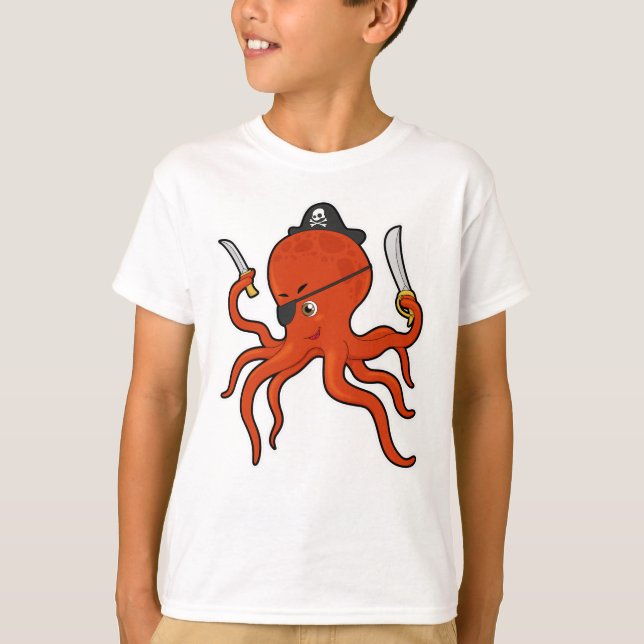 Camiseta Espada Pirata de Octopus (Frente)