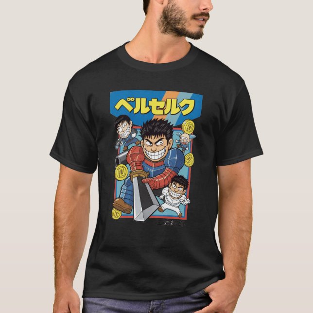 Camiseta Espadachim Blindado Retro – Estilo Clássico de Man (Frente)