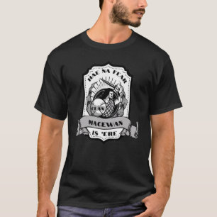 Camiseta Espadachim do Clã MacEwan Insígnia Escocesa Highla