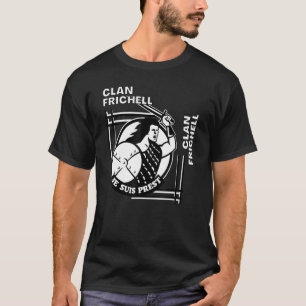 Camiseta Espadachim do Lema Gaélico do Clã Frichell
