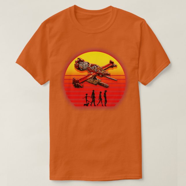 Camiseta Espadarte Retro-Sunset (Frente do Design)