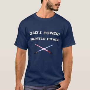 Camiseta Espadas de luz de energia ilimitadas do Pai person