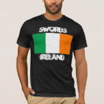 Camiseta Espadas, Irlanda com bandeira irlandesa<br><div class="desc">Espadas,  Irlanda com bandeira irlandesa</div>
